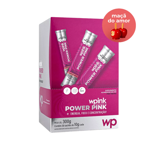 power pink de maçã do amor - pré-treino - 300g