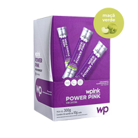 power pink sem cafeína de maçã verde - pré-treino - 300g